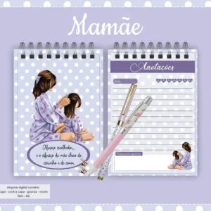 Bloquinho Mamãe - Modelo 2 - Arquivo Digital 21 Bloquinho Mamãe - Modelo 2 - Arquivo Digital