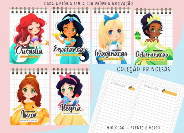 Bloquinhos Princesas - Arquivo Digital