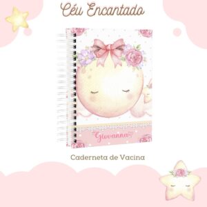 caderneta de saude ceu encantado arquivo digital papelaria personalizada