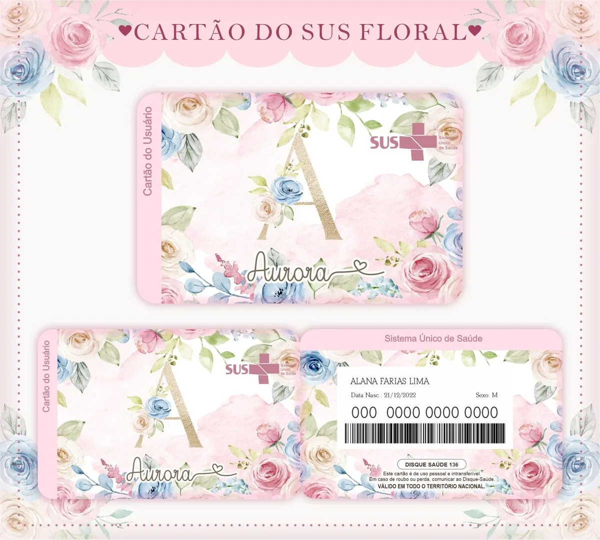 Caderneta de Saúde Floral Rosinha - Arquivo Digital 4 Caderneta de Saúde Floral Rosinha - Arquivo Digital