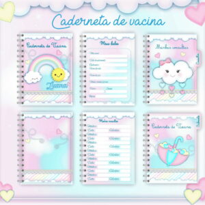 caderneta de vacina chuva de amor arquivo digital