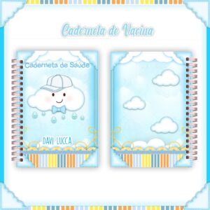 Caderneta de Vacina Chuva de Amor Menino - Arquivo Digital