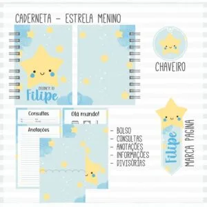 Caderneta de Vacina Estrela Menino - Arquivo Digital