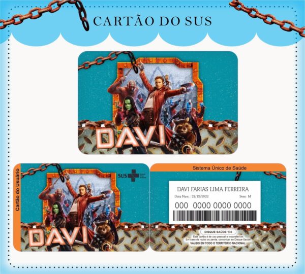 Caderneta de Vacina Guardiões da Galáxia - Arquivo Digital