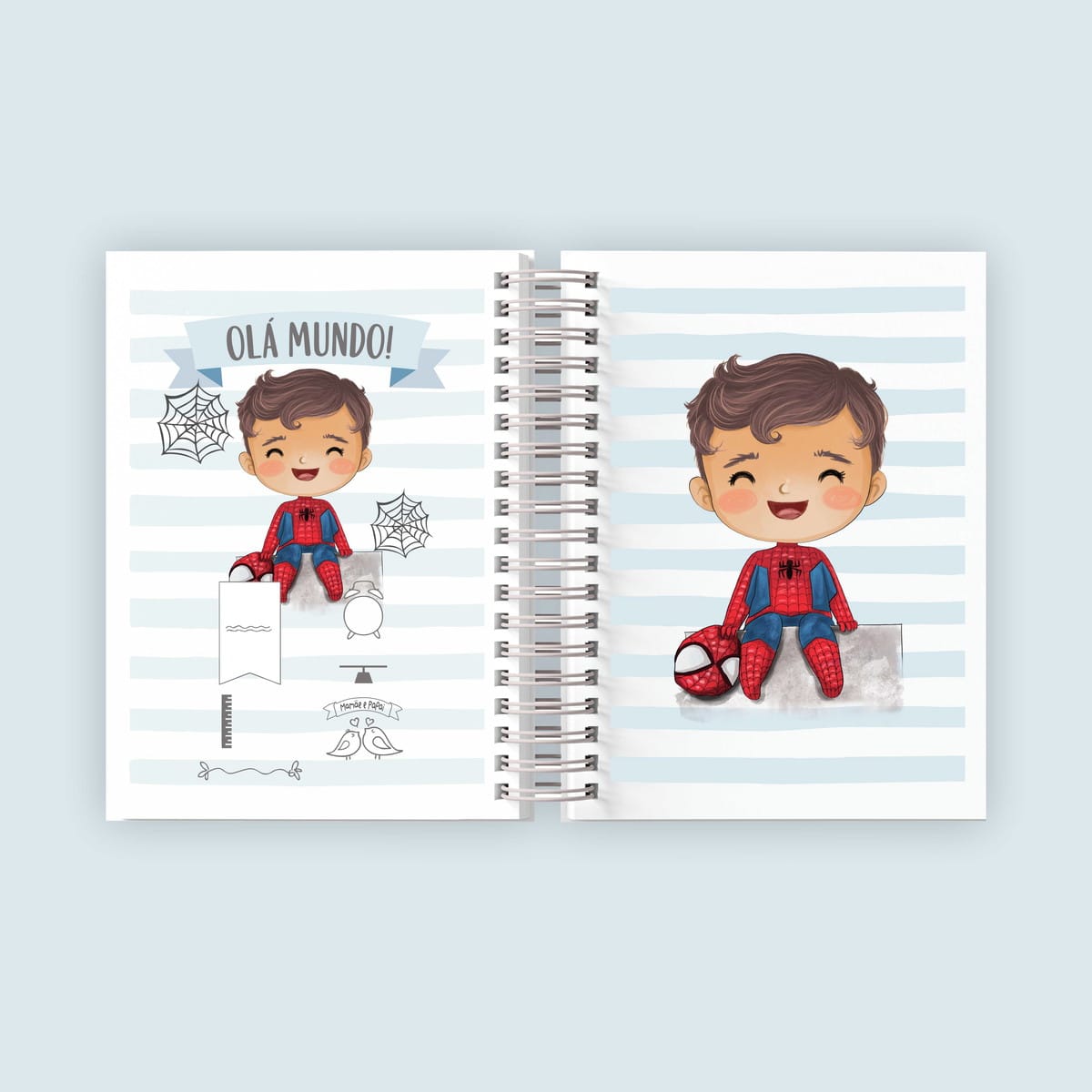 Caderneta de Vacina Homem Aranha Baby Digital para Editar 2 Caderneta de Vacina Homem Aranha Baby Digital para Editar - Imagem 2