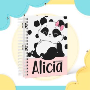 caderneta de vacina panda menina arquivo digital papel e cia
