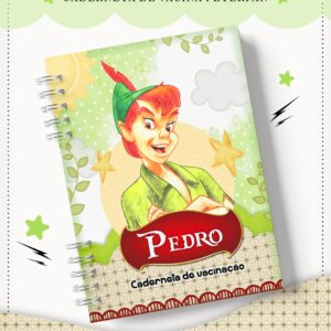caderneta de vacina peter pan arquivo digital arquivo de corte caderneta vacinacao