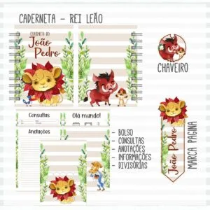 Caderneta de Vacina Rei Leão- Arquivo Digital 3 Caderneta de Vacina Rei Leão- Arquivo Digital