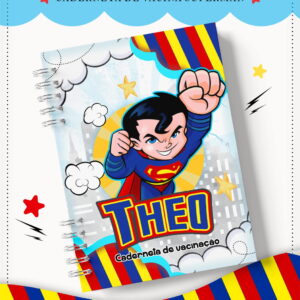Caderneta De Vacina Superman Arquivo Digital