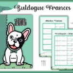Caderneta Vacina Pet Buldogue Frances Macho Arquivo Digital