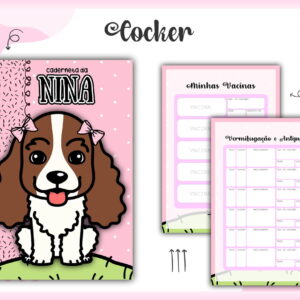 Caderneta Vacina Pet Cocker Arquivo Digital