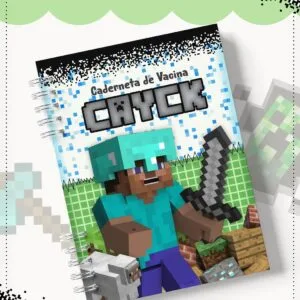 Caderneta De Vacinação Minecreft - Arquivo Digital 22 Caderneta De Vacinação Minecreft - Arquivo Digital