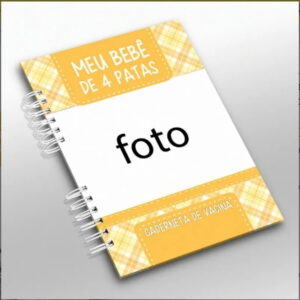 Caderneta Pet Digital com Vacinas e Registros para Montar 16 caderneta vacina e registros momentos sem personalizacao