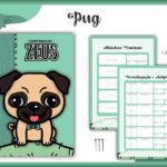 Caderneta Vacina Pet Pug Macho - Arquivo Digital