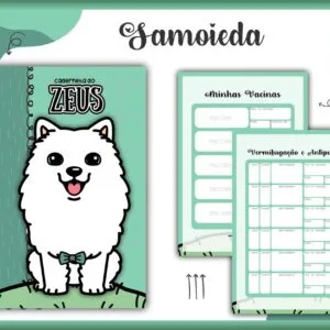 Caderneta Vacina Pet Samoieda Macho - Arquivo Digital 10 Caderneta Vacina Pet Samoieda Macho - Arquivo Digital