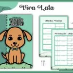 Caderneta Vacina Pet Vira Lata Macho -Arquivo Digital