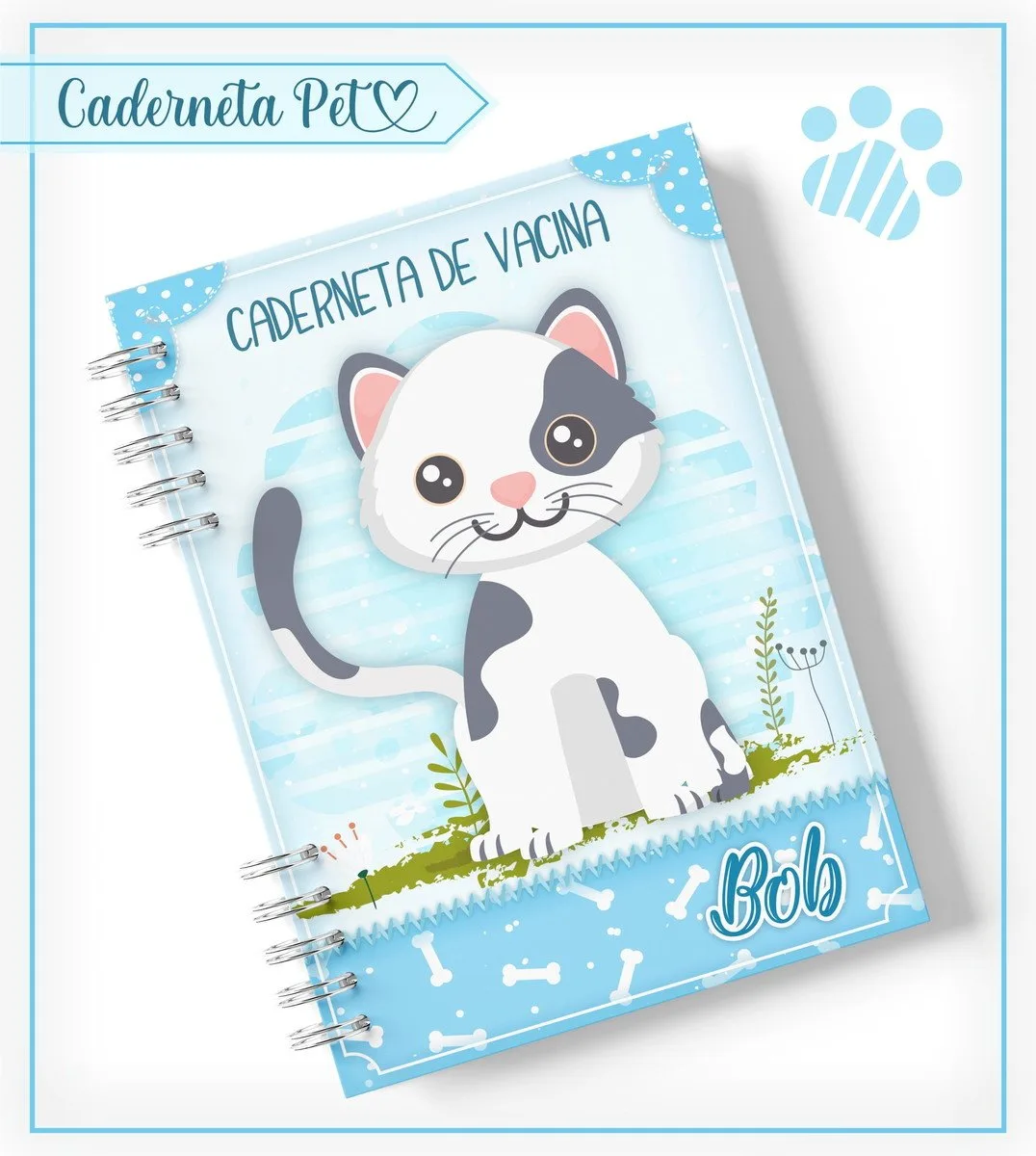 Caderneta Vacinação Pet Gatinho - Arquivo Digital