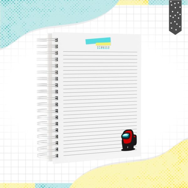 Caderno A5 Among Us - Arquivo Digital