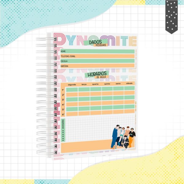 Caderno A5 BTS - Arquivo Digital