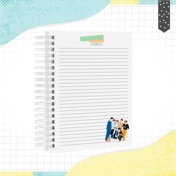 Caderno A5 BTS - Arquivo Digital
