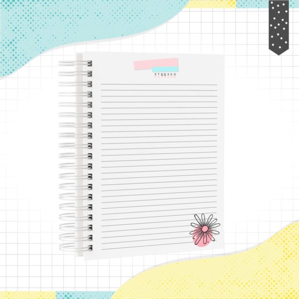 Caderno A5 Floral - Arquivo Digital