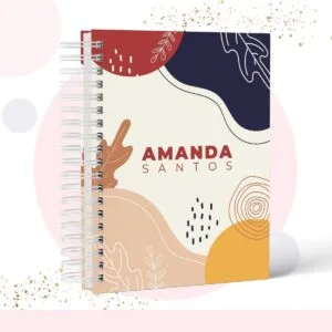Caderno Capa Geométrica - Modelo 2 - Arquivo Digital