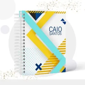 Caderno Capa Masculina - Modelo 4 - Arquivo Digital