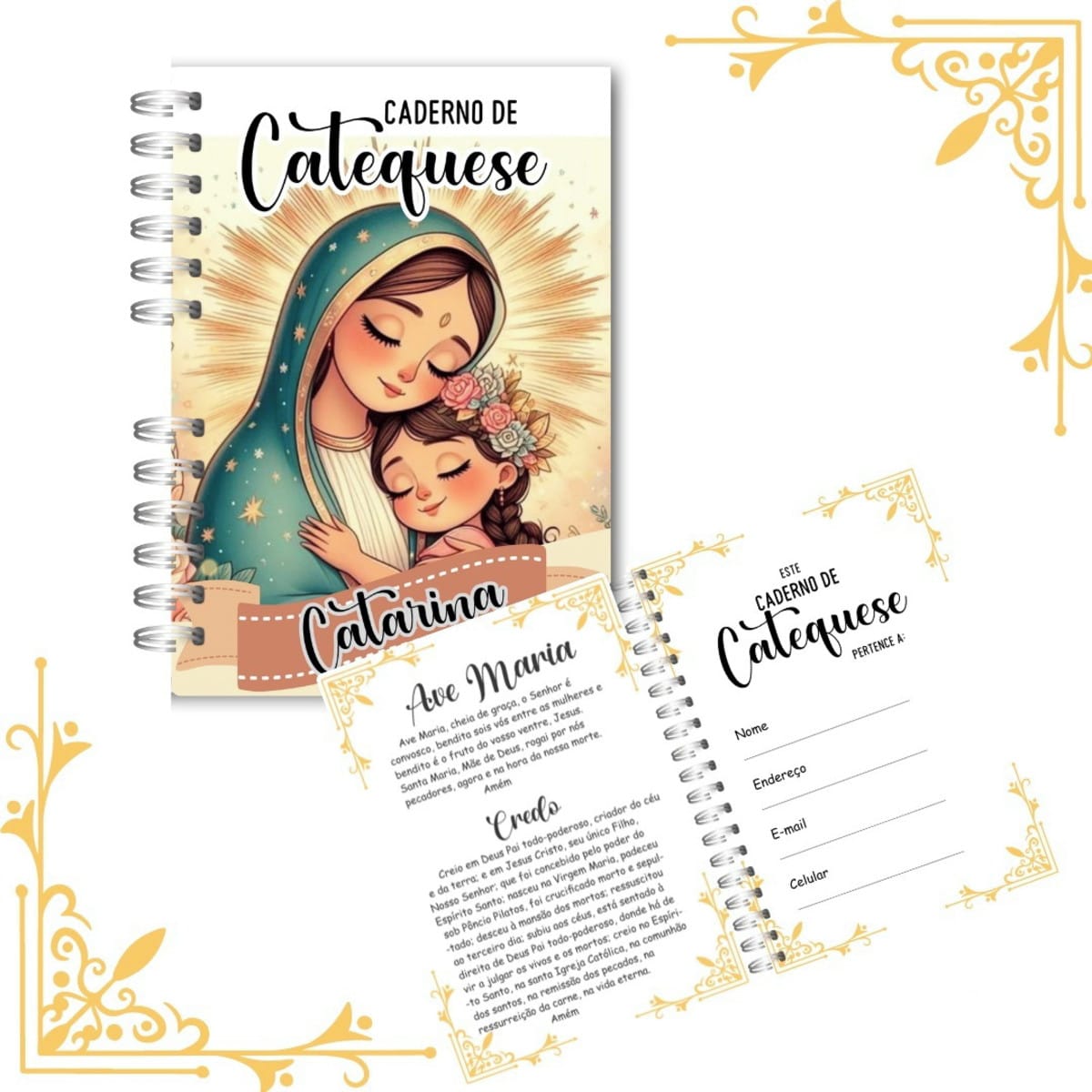 Caderno de Catequese Digital com Orações e Mandamentos 2 Caderno de Catequese Digital com Orações e Mandamentos - Imagem 2
