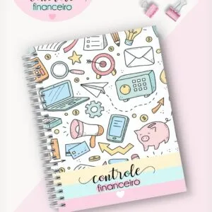 Caderno Controle Financeiro Feminino 01 - Arquivo Digital