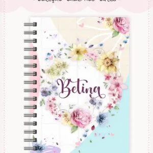 Caderno Cute Menina 12 - Arquivo Digital