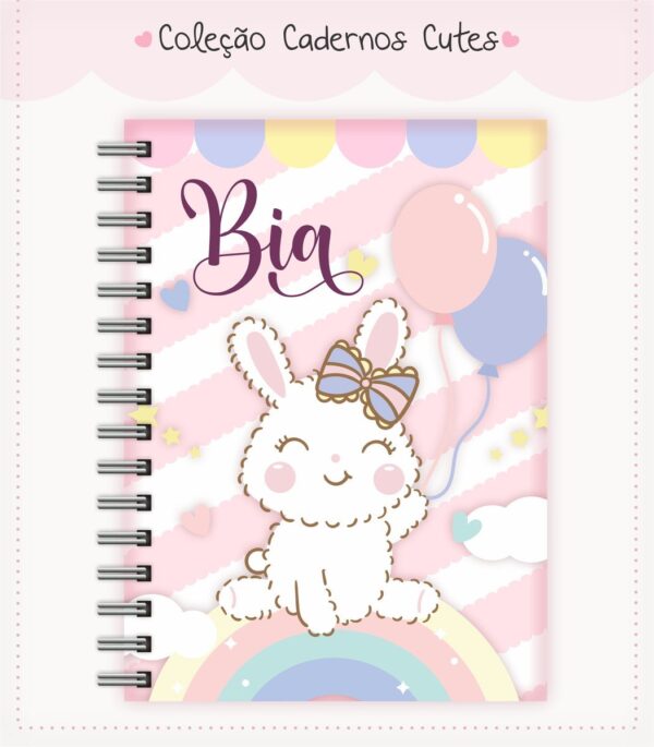 Caderno Cute Menina 4 - Arquivo Digital