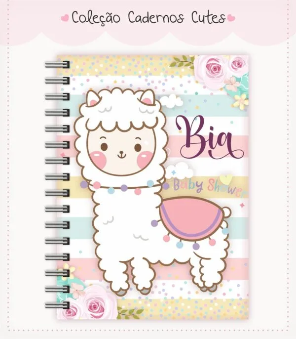 Caderno Cute Menina 8 - Arquivo Digital