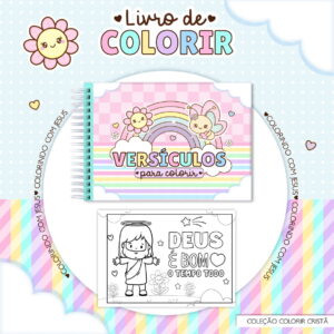 caderno de colorir versiculos arquivo digital