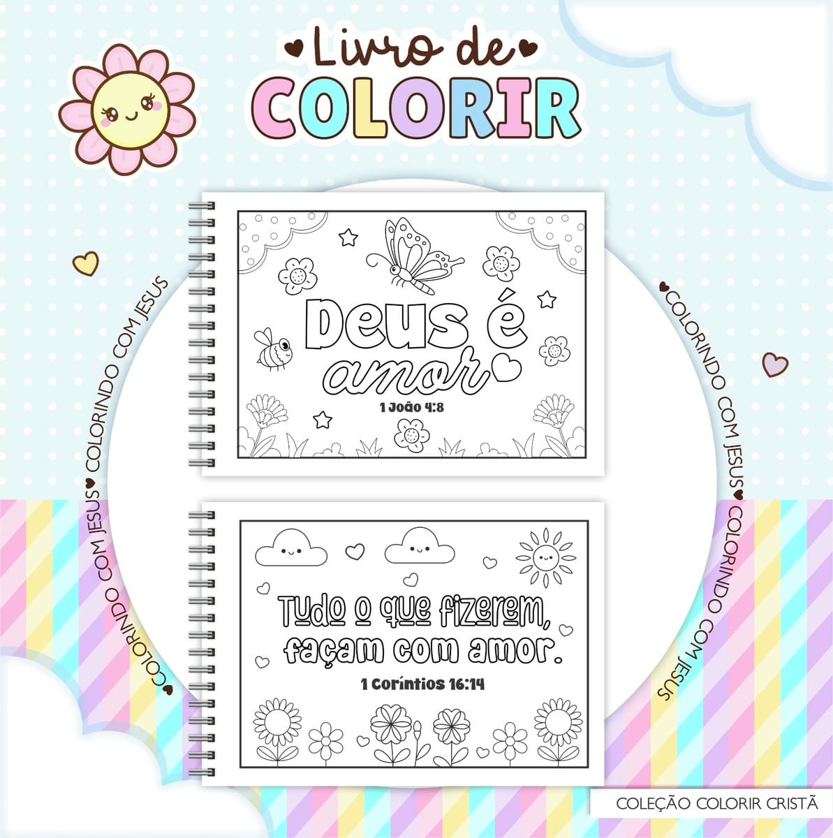 Caderno de Colorir Versículos para Sublimação PDF e PNG 3 Caderno de Colorir Versículos para Sublimação PDF e PNG - Imagem 3