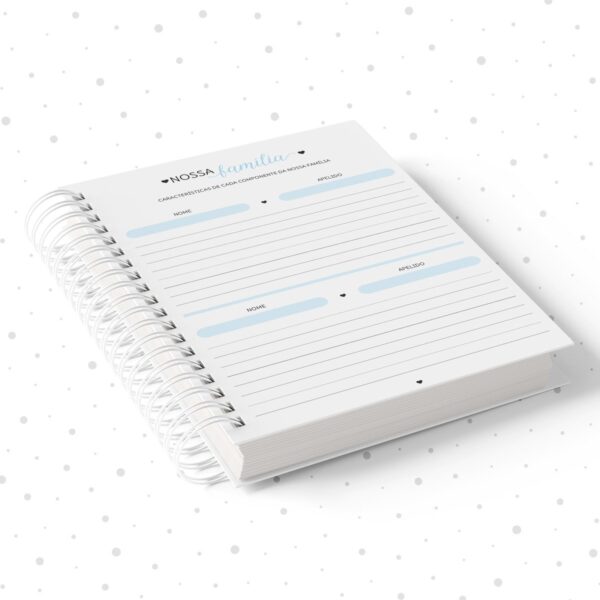 Caderno de Memórias Afetivas Azul - Arquivo Digital