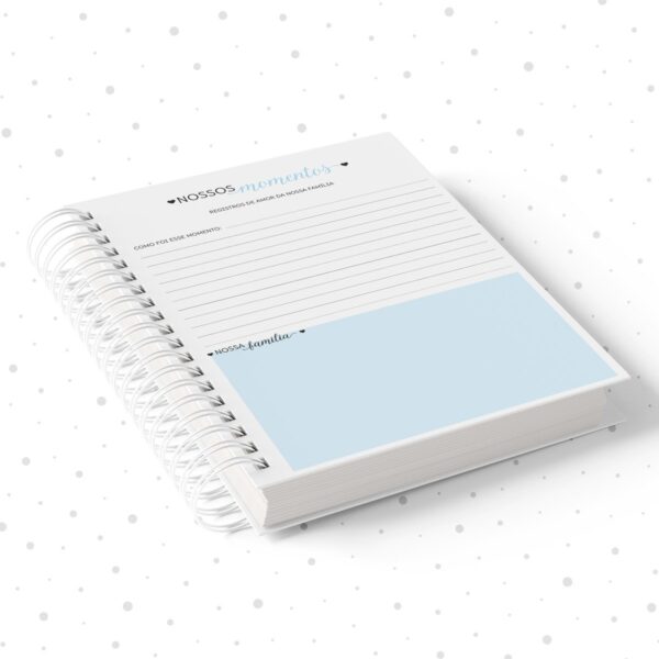 Caderno de Memórias Afetivas Azul - Arquivo Digital