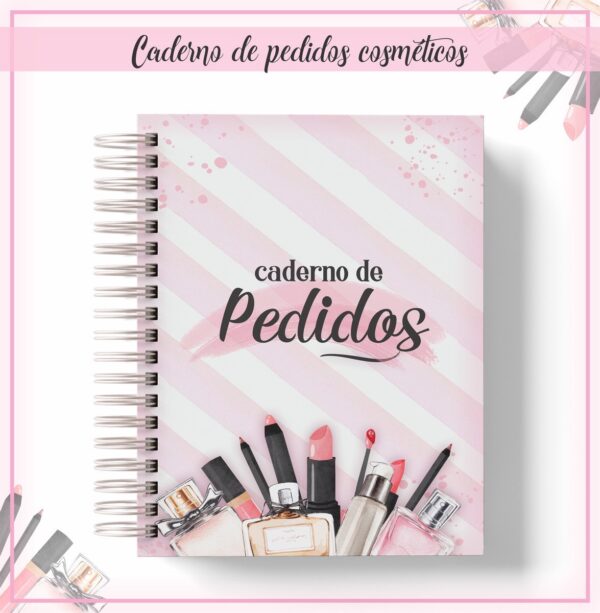 Caderno de pedidos Cosméticos - Arquivo Digital