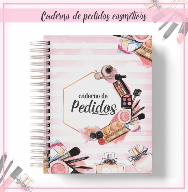 Caderno de pedidos Cosméticos - Arquivo Digital