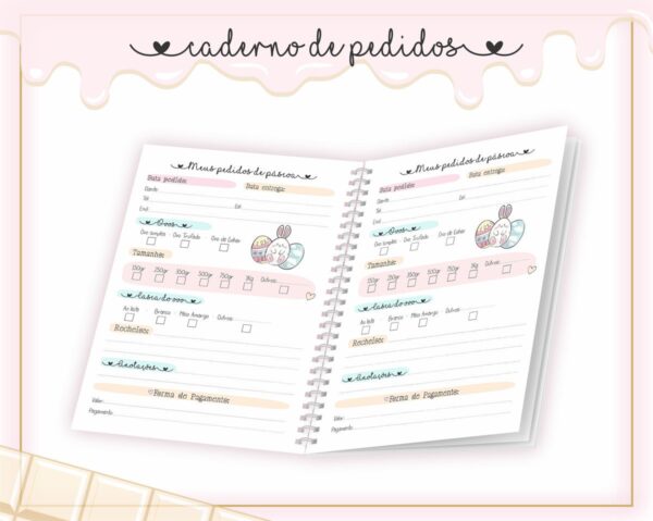 Caderno de Pedidos Páscoa - Arquivo Digital