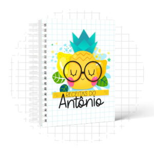caderno de receitas do bebe menino arquivo digital