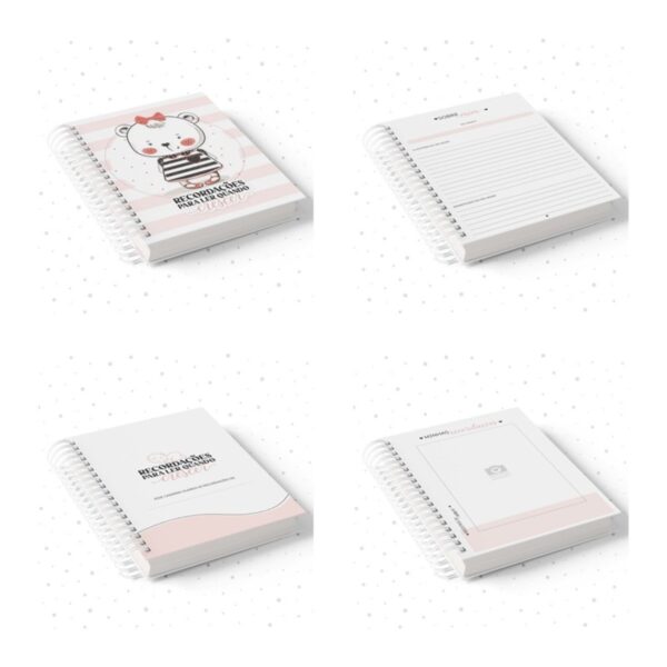 Caderno de Recordações Menina - Arquivo Digital