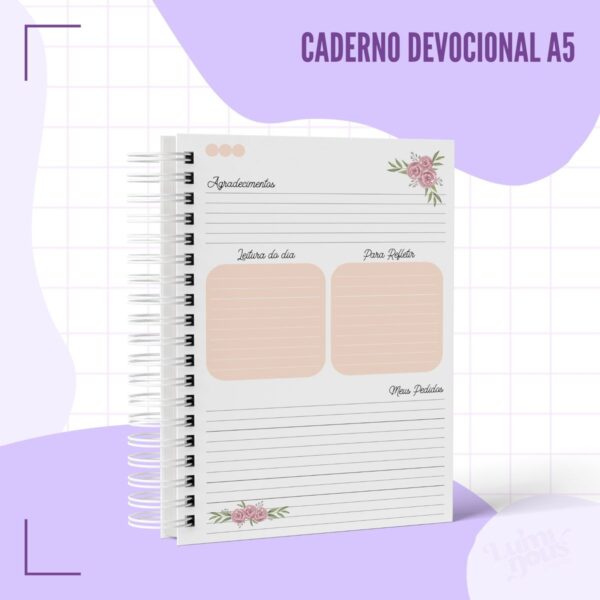 Caderno Devocional A5 Feminino- Arquivo Digital