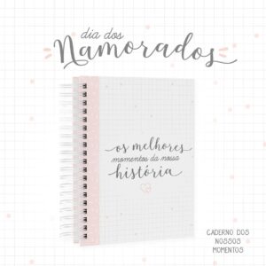caderno dos nossos momentos dia dos namorados kit digital