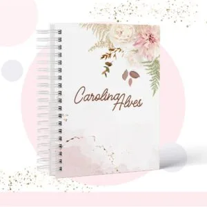 Caderno Floral - Modelo 7 - Arquivo Digital