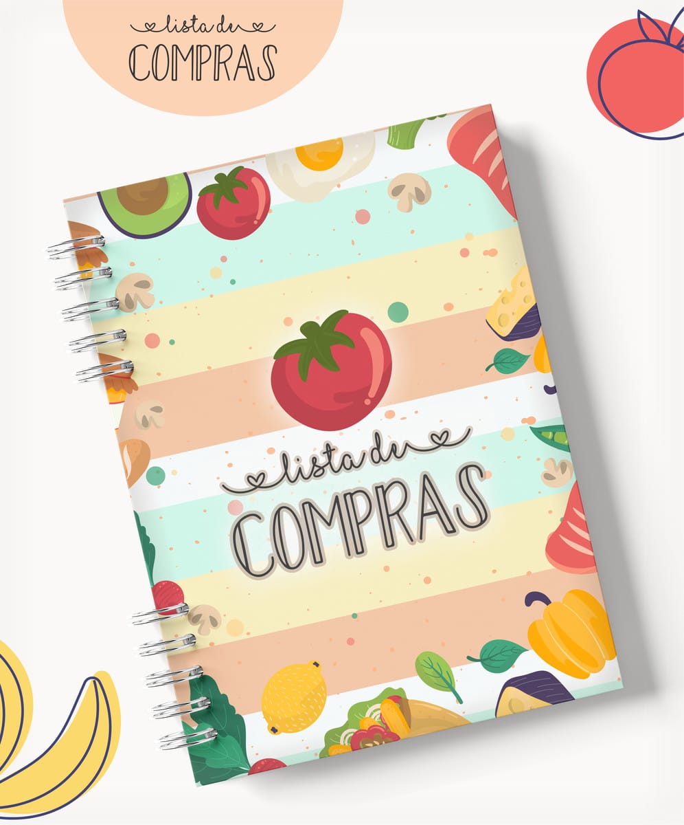 Caderno Lista de Compras Digital A5 para Personalizar 2 Caderno Lista de Compras Digital A5 para Personalizar - Imagem 2