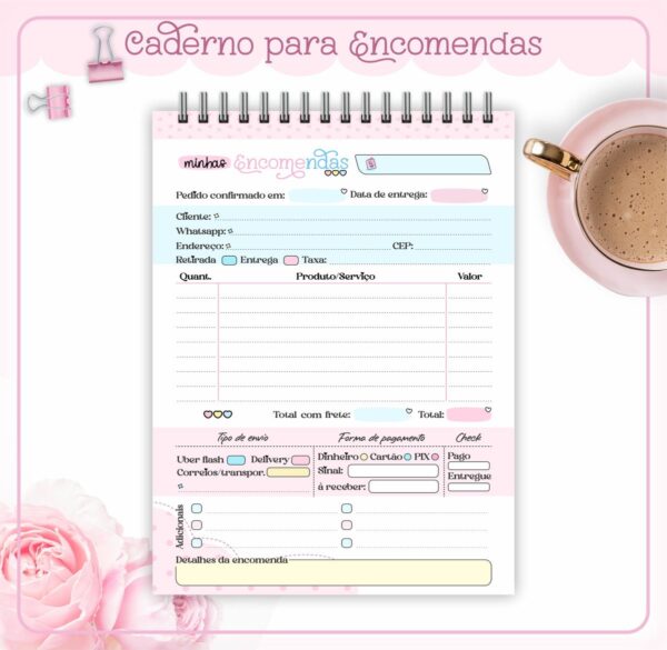 Caderno Minhas Encomendas - Arquivo Digital