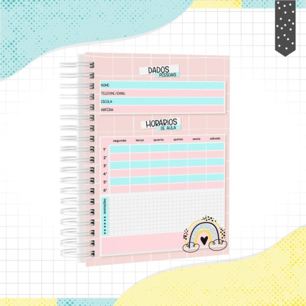 Caderno Minimalista Menina - Arquivo Digital