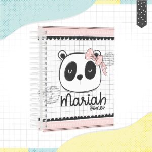 Caderno Panda Menina - Arquivo Digital