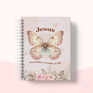 caderno pautado a5 jesus com versiculos png e pdf