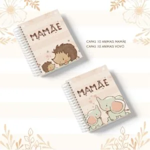 Caderno Pautado Mamãe e Vovó Animais - Arquivo Digital 11 Caderno Pautado Mamãe e Vovó Animais - Arquivo Digital